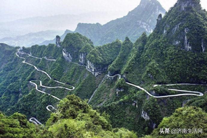 张家界天门山盘山公路，你怕不怕