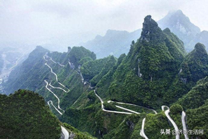 张家界天门山盘山公路，你怕不怕