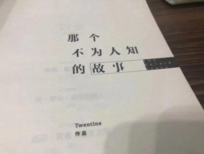 ​那个不为人知的故事