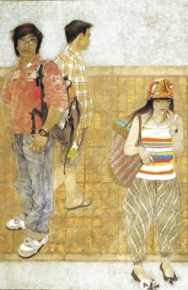 70后美女工笔人物画家罗寒蕾作品：在温情中绘制纯洁的梦