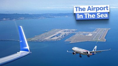 ​全球首座人工岛机场：关西国际机场，正缓缓没入大海