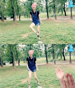 ​韩国女子组合Melody Day在公园又玩又吃又唱